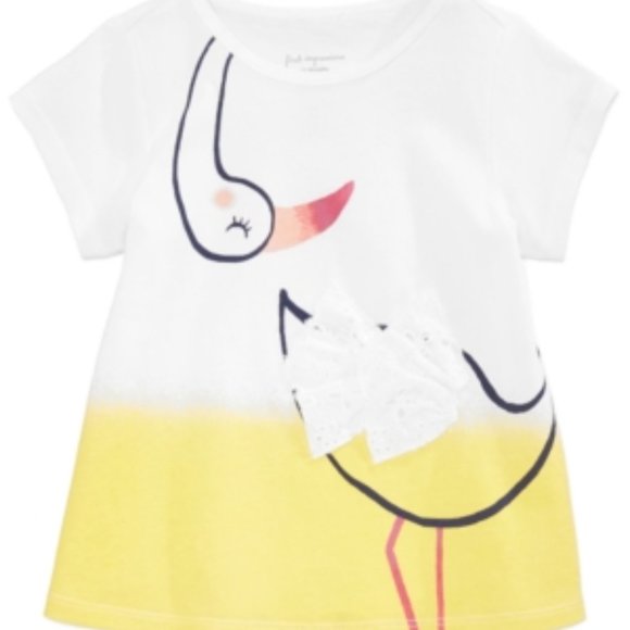 3/$25 First Impressions Crew Neck T-Shirt. Flamingo graphic. NWT - Picture 1 of 3